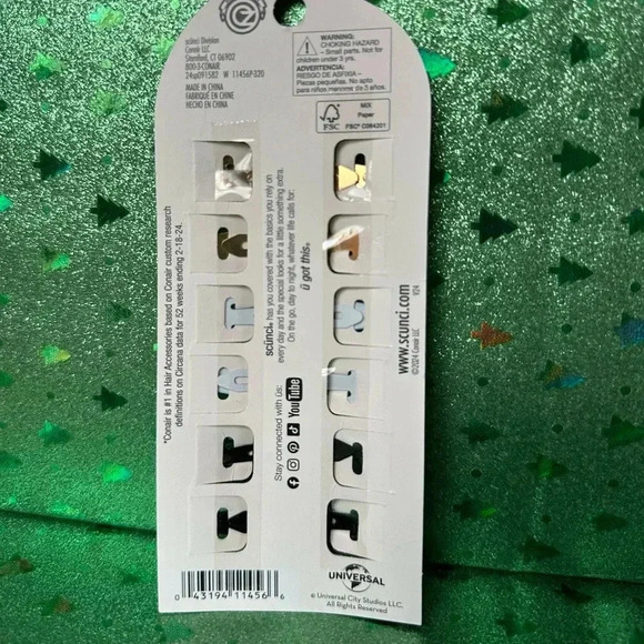 🌈🧙💚🩷 Wicked Hair Clips Elphaba set of 6 NWT - Picture 5 of 5